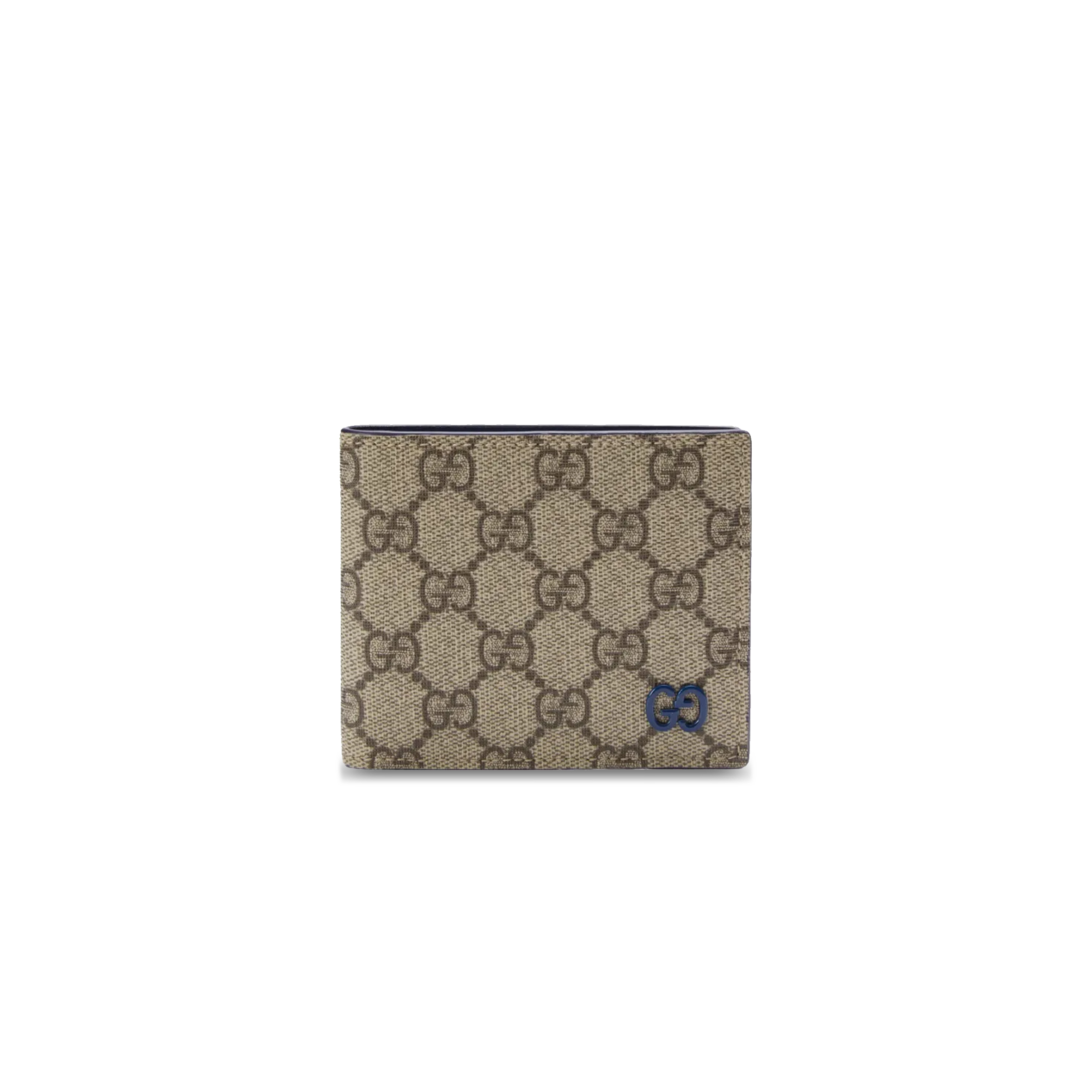 GUCCI BLUE INTERIOR GG BI-FOLD WALLET 768243 (21*9cm)